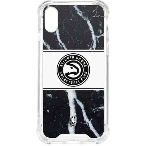 NBA Atlanta Hawks Marble iPhone XS Clear Case