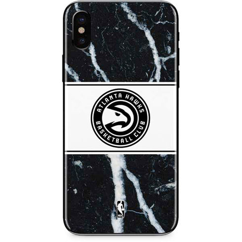 NBA Atlanta Hawks Marble iPhone XS Skin