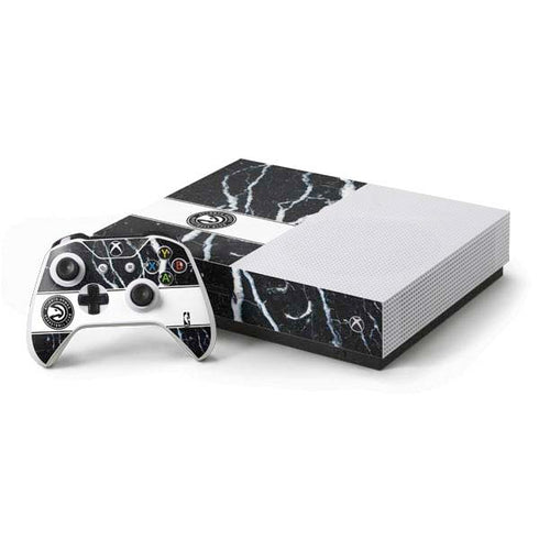 NBA Atlanta Hawks Marble Xbox One S Console and Controller Bundle Skin
