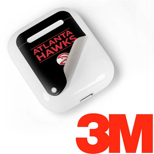 NBA Atlanta Hawks Standard - Black Apple AirPods Skin