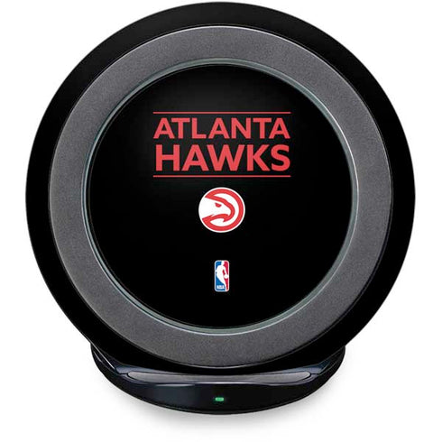 NBA Atlanta Hawks Standard - Black Fast Charge Wireless Charging Stand Skin