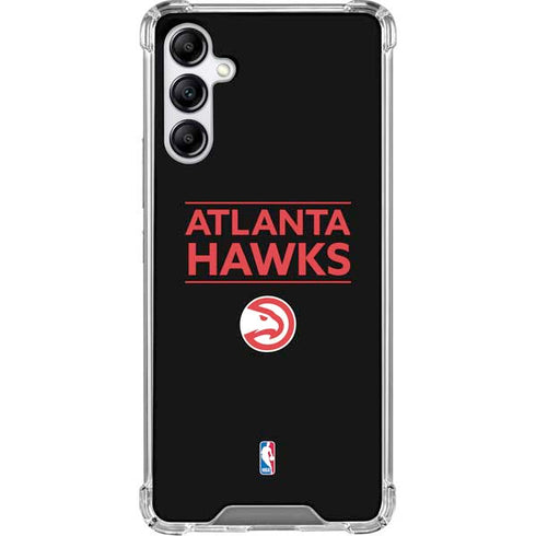 NBA Atlanta Hawks Standard - Black Gabb Phone 4 Clear Case