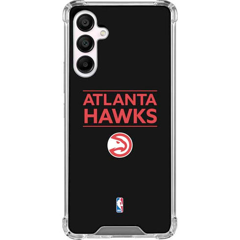 NBA Atlanta Hawks Standard - Black Galaxy A16 5G Clear Case
