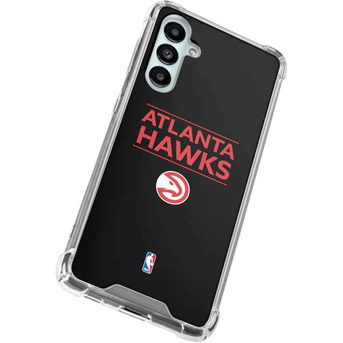 NBA Atlanta Hawks Standard - Black Galaxy A16 5G Clear Case