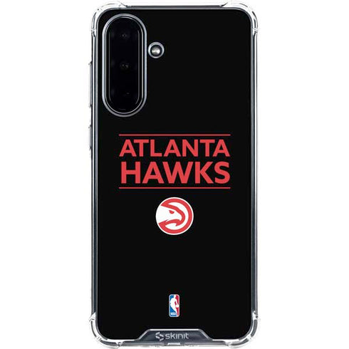 NBA Atlanta Hawks Standard - Black Galaxy A36 5G Clear Case