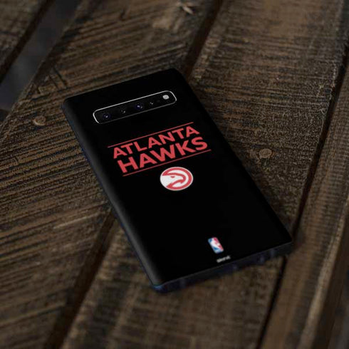 NBA Atlanta Hawks Standard - Black Galaxy S10 Skin