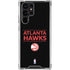 NBA Atlanta Hawks Standard - Black Galaxy S23 Ultra Clear Case