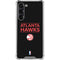 NBA Atlanta Hawks Standard - Black Galaxy S24 FE Clear Case