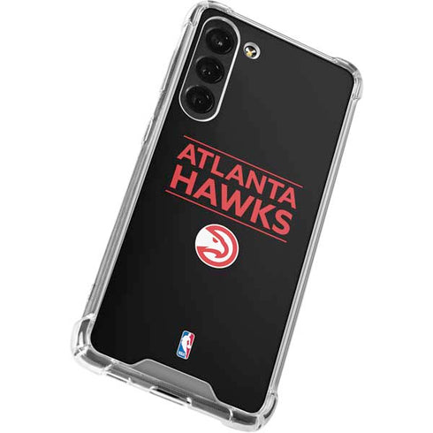 NBA Atlanta Hawks Standard - Black Galaxy S24 FE Clear Case