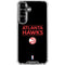 NBA Atlanta Hawks Standard - Black Galaxy S26 Clear Case