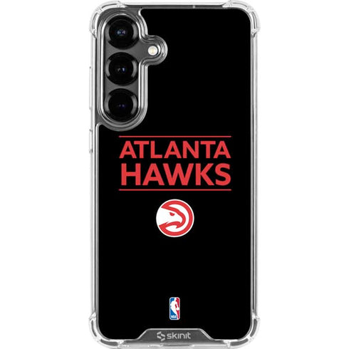 NBA Atlanta Hawks Standard - Black Galaxy S26 Plus Clear Case