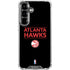 NBA Atlanta Hawks Standard - Black Galaxy S26 Plus Clear Case