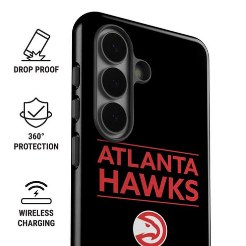 NBA Atlanta Hawks Standard - Black Galaxy S26 Plus Impact Case