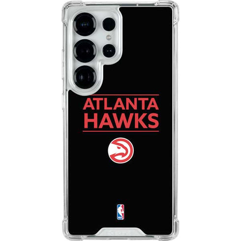 NBA Atlanta Hawks Standard - Black Galaxy S26 Ultra Clear Case