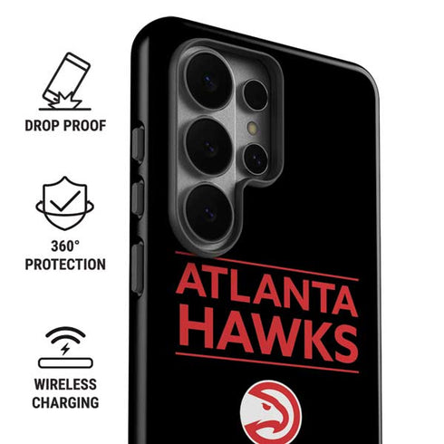 NBA Atlanta Hawks Standard - Black Galaxy S26 Ultra Impact Case