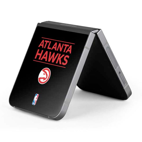 NBA Atlanta Hawks Standard - Black Galaxy Z Flip6 Skin