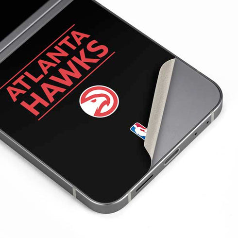 NBA Atlanta Hawks Standard - Black Galaxy Z Flip6 Skin