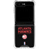 NBA Atlanta Hawks Standard - Black Galaxy Z Flip6 Clear Case