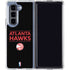 NBA Atlanta Hawks Standard - Black Galaxy Z Fold5 5G Clear Case