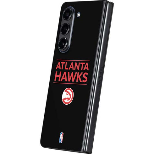 NBA Atlanta Hawks Standard - Black Galaxy Z Fold5 5G Skin