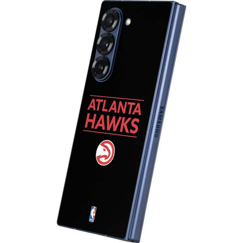 NBA Atlanta Hawks Standard - Black Galaxy Z Fold6 Skin