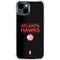 NBA Atlanta Hawks Standard - Black iPhone 15 Clear Case