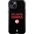 NBA Atlanta Hawks Standard - Black iPhone 15 Impact Case