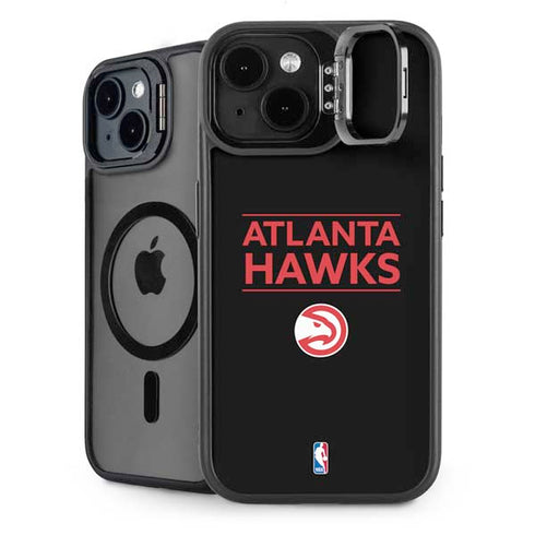 NBA Atlanta Hawks Standard - Black iPhone 15 Kickstand Case