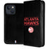 NBA Atlanta Hawks Standard - Black iPhone 15 Plus Folio Case