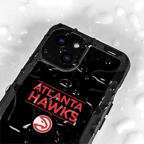 NBA Atlanta Hawks Standard - Black iPhone 15 Plus Waterproof Case
