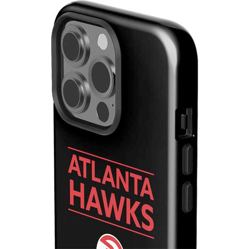 NBA Atlanta Hawks Standard - Black iPhone 15 Pro Impact Case