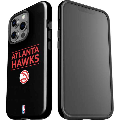 NBA Atlanta Hawks Standard - Black iPhone 15 Pro Impact Case
