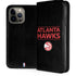 NBA Atlanta Hawks Standard - Black iPhone 15 Pro Max Folio Case