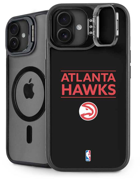 NBA Atlanta Hawks Standard - Black iPhone 16 Kickstand Case