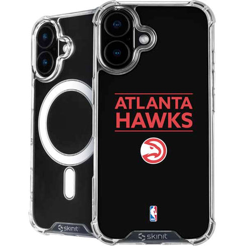 NBA Atlanta Hawks Standard - Black iPhone 16 MagSafe Case