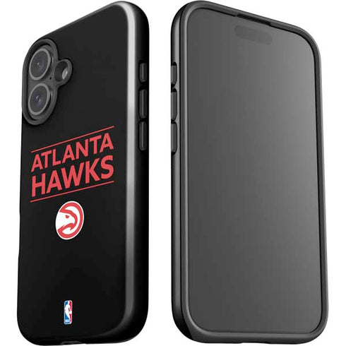 NBA Atlanta Hawks Standard - Black iPhone 16 Plus Impact Case