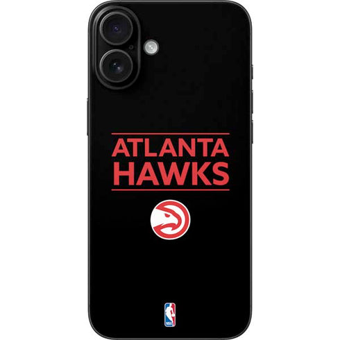 NBA Atlanta Hawks Standard - Black iPhone 16 Plus Skin