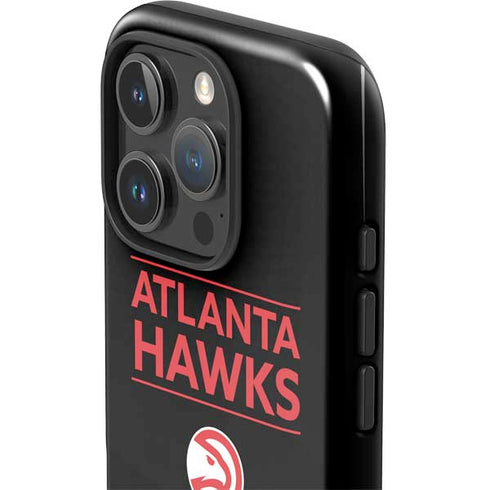 NBA Atlanta Hawks Standard - Black iPhone 16 Pro Impact Case