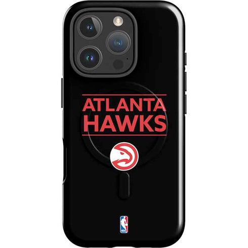 NBA Atlanta Hawks Standard - Black iPhone 16 Pro Max Magsafe Impact Case