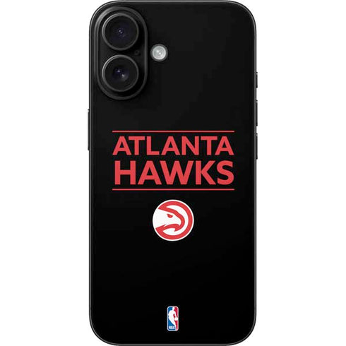 NBA Atlanta Hawks Standard - Black iPhone 16 Skin