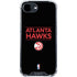 NBA Atlanta Hawks Standard - Black iPhone 16e Clear Case