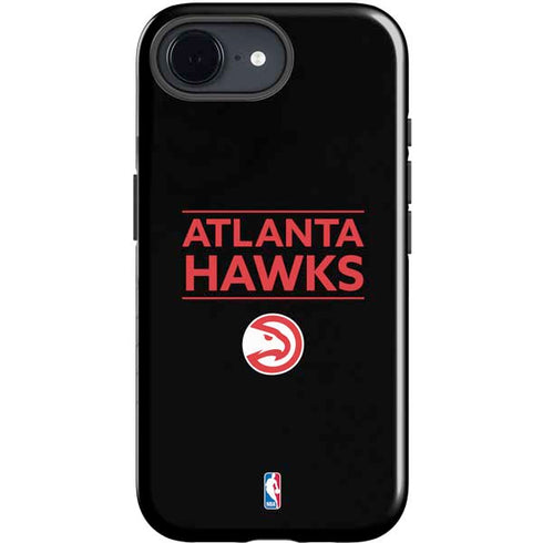 NBA Atlanta Hawks Standard - Black iPhone 16e Impact Case