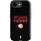 NBA Atlanta Hawks Standard - Black iPhone 16e Impact Case