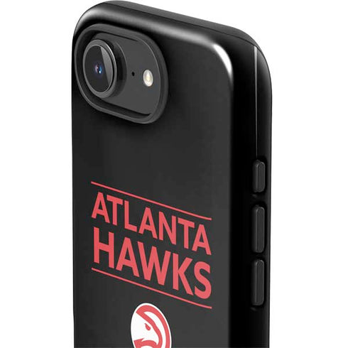 NBA Atlanta Hawks Standard - Black iPhone 16e Impact Case