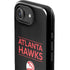 NBA Atlanta Hawks Standard - Black iPhone 16e Impact Case