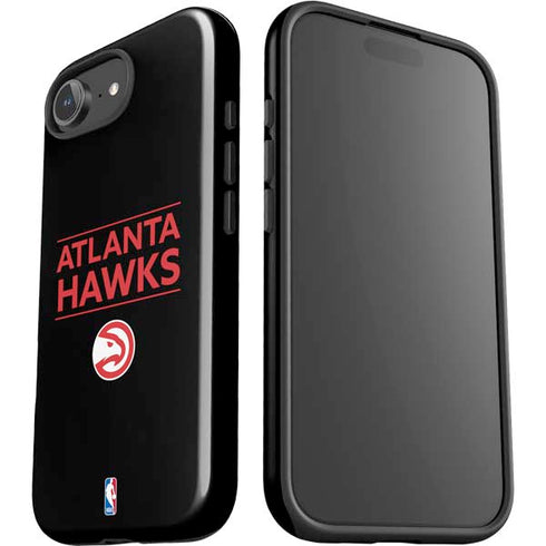 NBA Atlanta Hawks Standard - Black iPhone 16e Impact Case