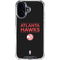 NBA Atlanta Hawks Standard - Black iPhone 17 Clear Case
