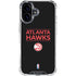 NBA Atlanta Hawks Standard - Black iPhone 17 Clear Case