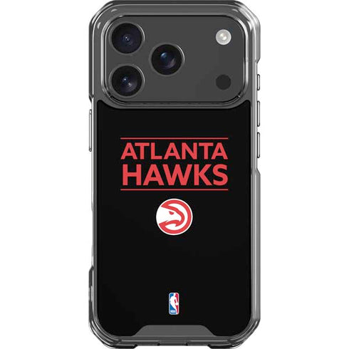 NBA Atlanta Hawks Standard - Black iPhone 18 Pro Clear Case