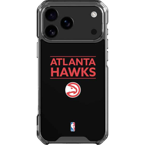 NBA Atlanta Hawks Standard - Black iPhone 18 Pro Max Clear Case